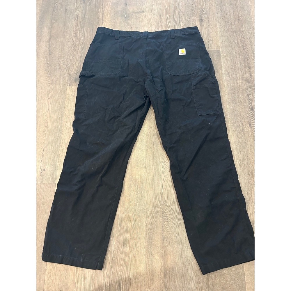 Carhartt B324-BLK Relaxed Fit Canvas Work Pants Black Mens 44x32 - Picture 11 of 12